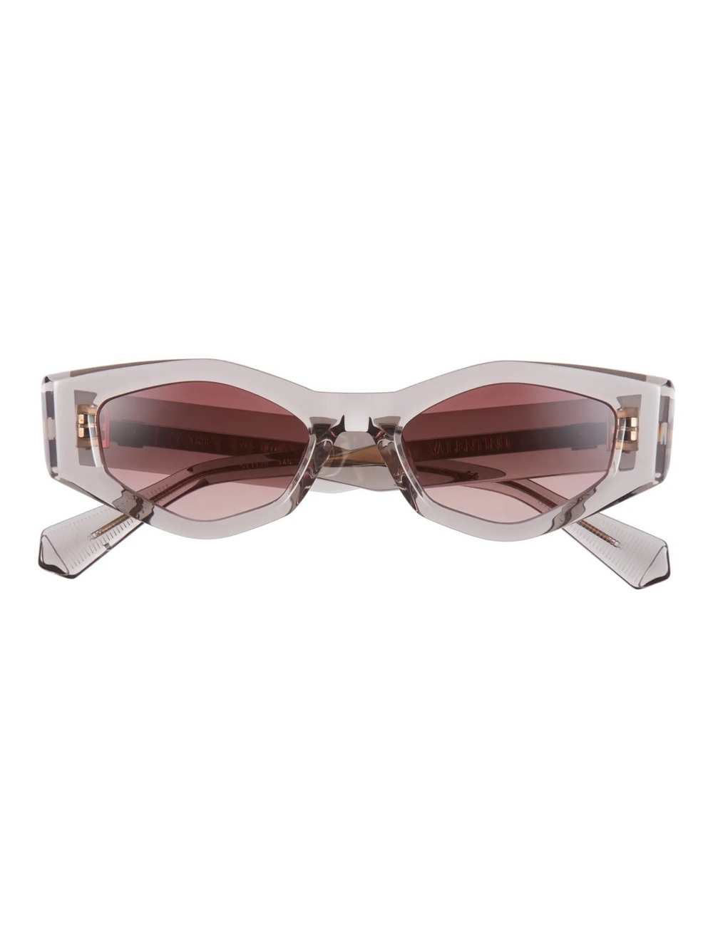 $680 Valentino 51mm Polarized Cat Eye Sunglasses